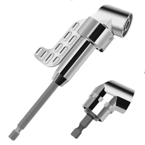 محول مفك براغي بزاوية 105 درجة طويل مع مقبس مغناطيسي 